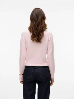 Doffy LS Striktrøje, Pink-A-Boo, M