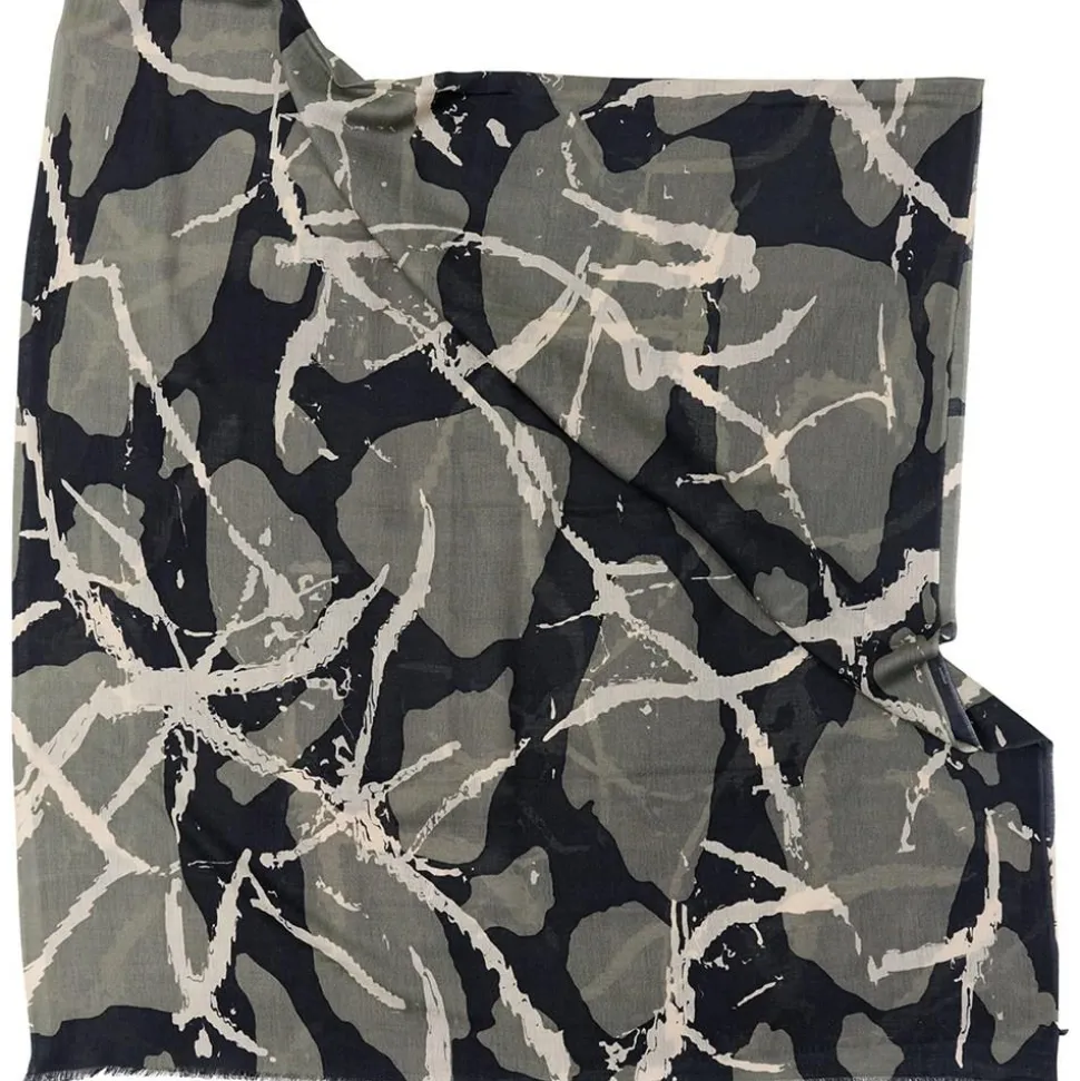 Dots And Lines Tørklæde, Olive