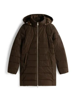 Down Slim Jakke, Dark Coffee, S