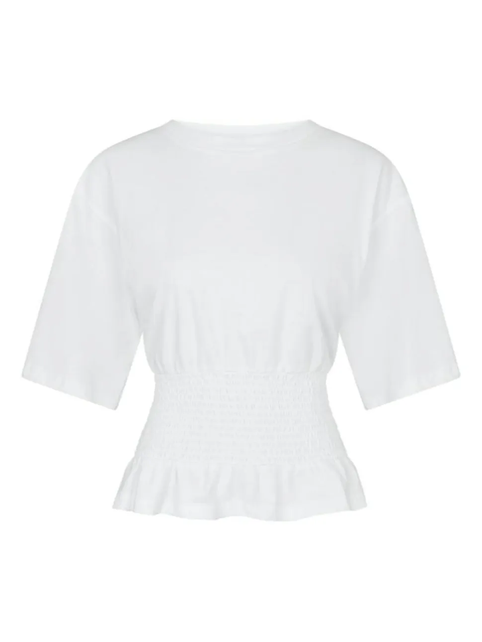 Dray Boxy Smock T-shirt, White, 36