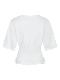 Dray Boxy Smock T-shirt, White, 36