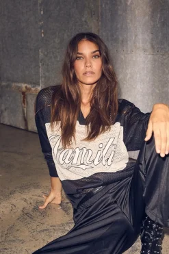 Drift Mix Logo Bluse, Black, L