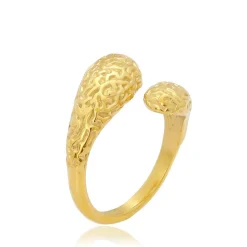 Drops Ring, Gold Plated, 54