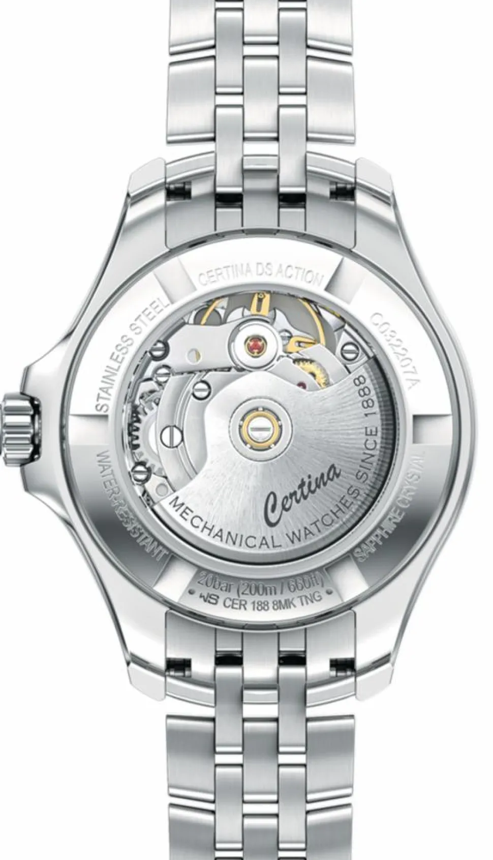 DS Action C032.207.11.056.00 Ur, Stål/Sort