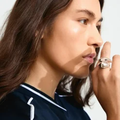 Dune 2-pak Ringe, Silver Plated