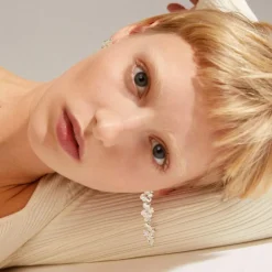 Echo Øreringe, Silver Plated