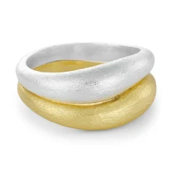 Echo Ring, Mix Silver/Gold, 54