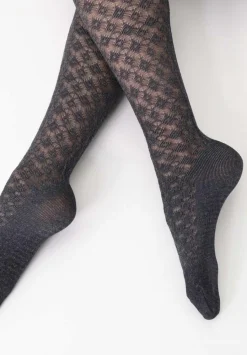 Eco Sneakers Crochet Strømpebukser, Black, S/M