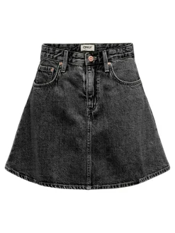 Eden A-nederdel, Washed Black, XL