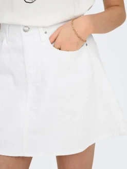 Eden A-nederdel, White, XL