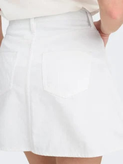 Eden A-nederdel, White, XL