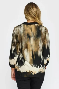 Eline Bluse, Black Wave, XL