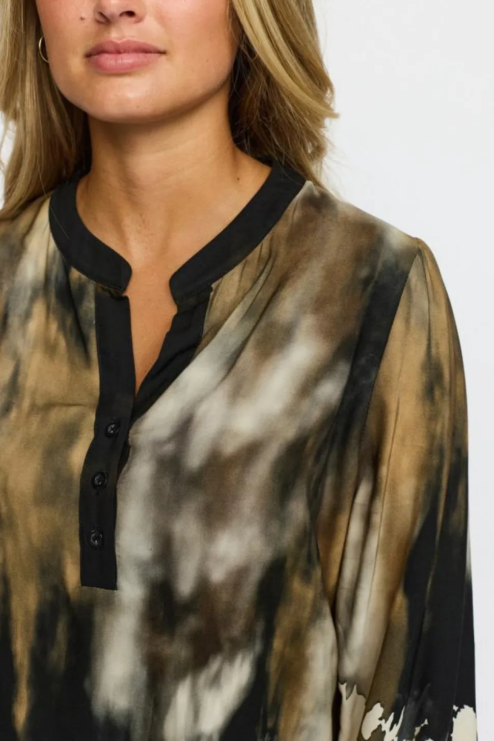 Eline Bluse, Black Wave, XL