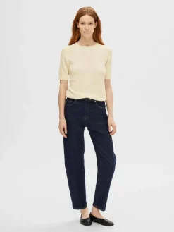 Elinna Strikbluse, Birch, M