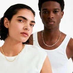 Eliyah Halskæde, Gold Plated, 38+15 cm