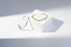 Ellera Waves Pianura Bangle, Silver