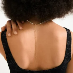 Elliana Halskæde, Gold Plated, 40+15 cm