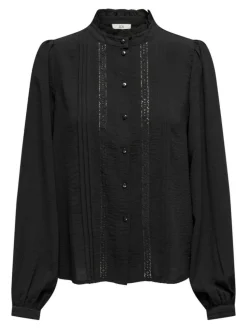 Ellis Lace Bluse, Black, 38