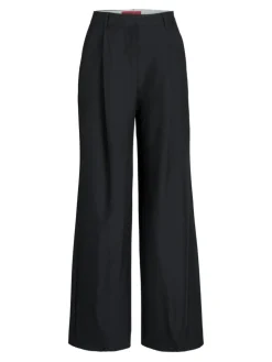 Ellis Wide Højtaljede Bukser, Black, S/L32