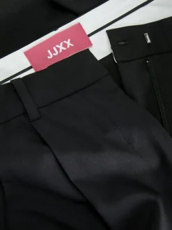 Ellis Wide Højtaljede Bukser, Black, S/L32