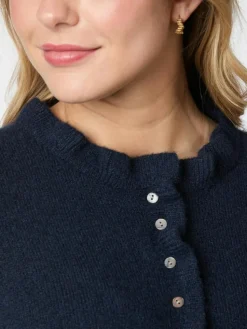 Elowen Knit Cardigan, Navy, 36