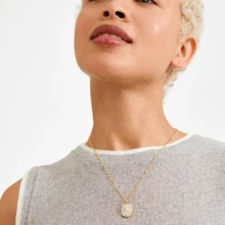 Ember Halskæde, Gold Plated, 50+9 cm