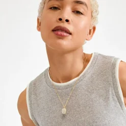 Ember Halskæde, Gold Plated, 50+9 cm