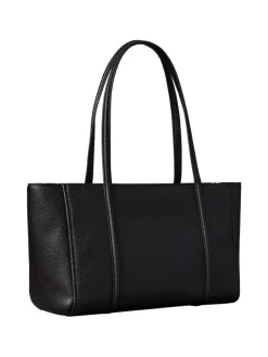 Emblem Pebble Shopper, Black