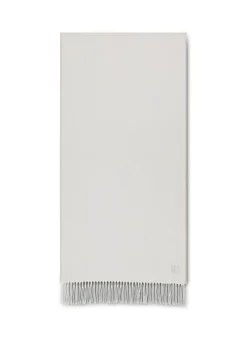 Emblem 2-Tone Fringe Halstørklæde, Lily White/Chateau
