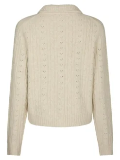 Emelie Knit Cardigan, Ivory, 38