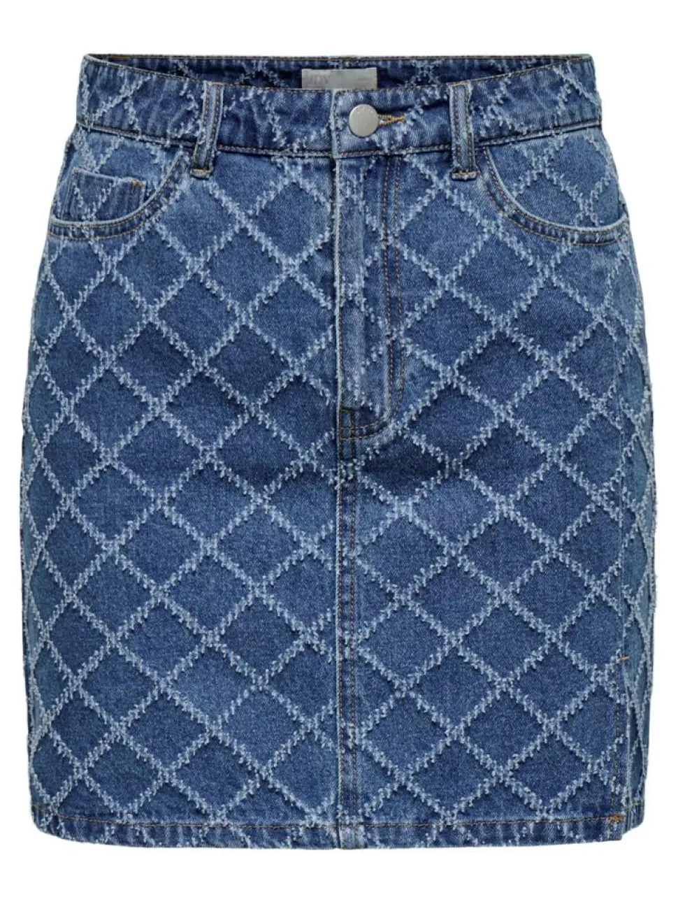 Emilie Midwaist Nederdel, Medium Blue Denim, L