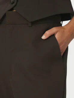 Emmett Structure Bukser, Dark Brown, 36