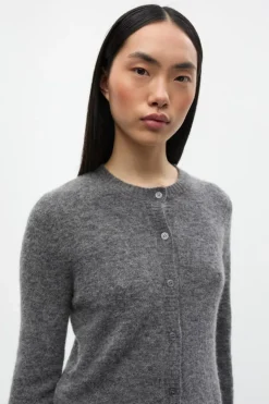 Enada Cardigan, Dark Grey Mel, XL