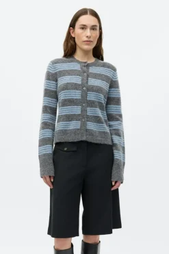 Enada Cardigan, Faded Denim St, M