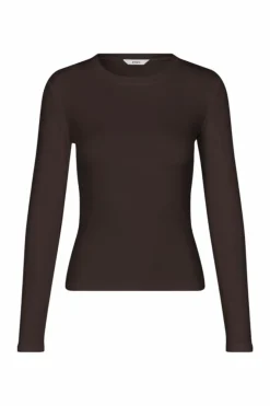 Enally Langærmet T-shirt, Chocolate Torte, S