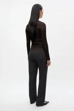 Enally Langærmet T-shirt, Chocolate Torte, S