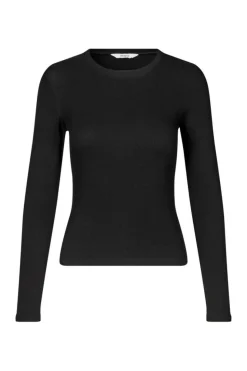 Enally Langærmet T-shirt, Sort, L