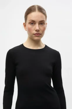 Enally Langærmet T-shirt, Sort, L