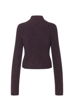 Enbessie Cardigan, Plum Perfect Mel, XL