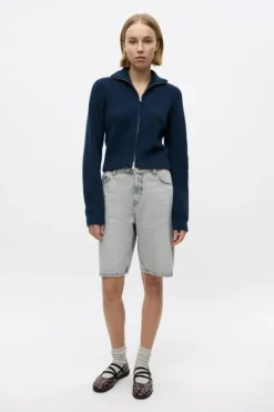 Endank Long Shorts, Light Grey Bleach, 38