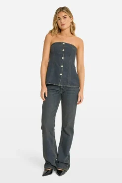Enelm Top, Mid Worn Blue, 38