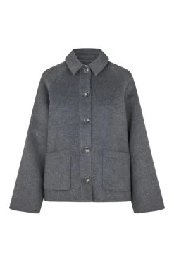 Enkate Short Jakke, Dark Grey Mel, L