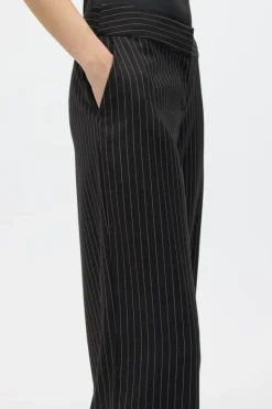 Enkrypton Bukser, Black Pinstripe, 42
