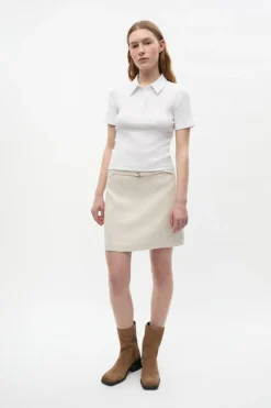 Ensnappie Nederdel, Light Sand Mel, 36