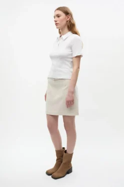 Ensnappie Nederdel, Light Sand Mel, 36