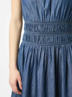 Esmy Denim Kjole, Blue, 38