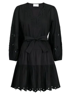 Esta C Poplin Kjole, Black, 36