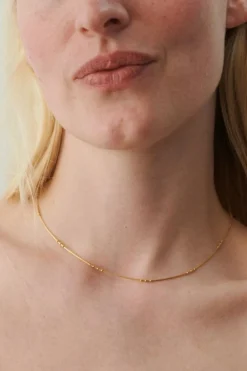 Eva Halskæde, Gold Plated, 40-45 cm
