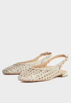 Evans Slingback Ballerinasko, Gold, 38