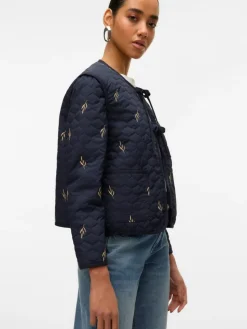 Evelyn Short Jakke, Navy Blazer, XL